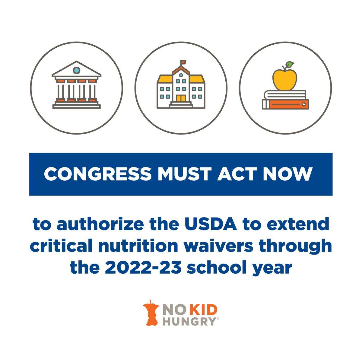 National #ChildNutrition waivers made it possible for schools and local organizations to adapt their programs so they could still reach kids with the food they need. But without intervention, those waivers will expire. Learn more and take action: bit.ly/3HYPrXH
