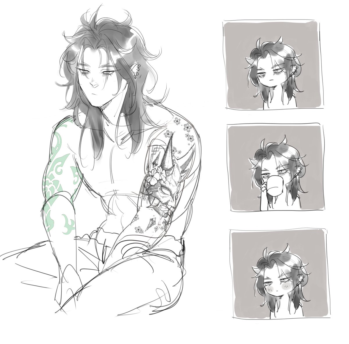 xiao from my tattoo au