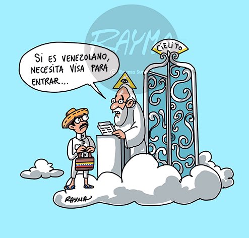 raymacaricatura's tweet photo. Cada dia los venezolanos tenemos menos acceso libre por el mundo, en cada pais y en cada aeropuerto se ha restringido la forma de aceptación... 
Ya somos mas de 6 millones de Venezolanos por el Mundo, buscando visa para un sueño... 🇻🇪 https://t.co/9NYGdvlQ81
