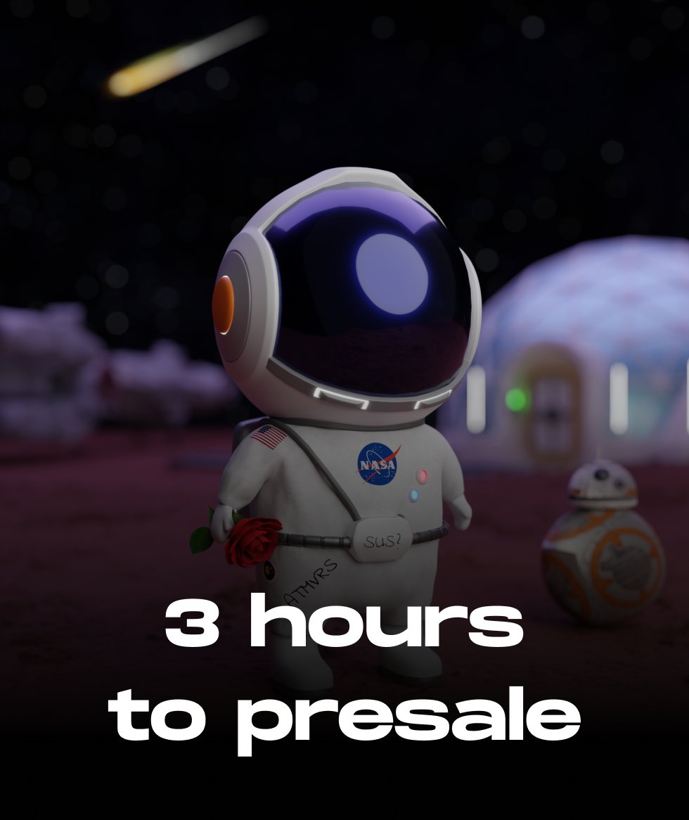 theatomverse's tweet photo. Our astronaut atom is all geared to go beyond the moon. 

The hype on discord is unreal. Are you ready? 🚀

#NFTs https://t.co/bFOTNLUJyo