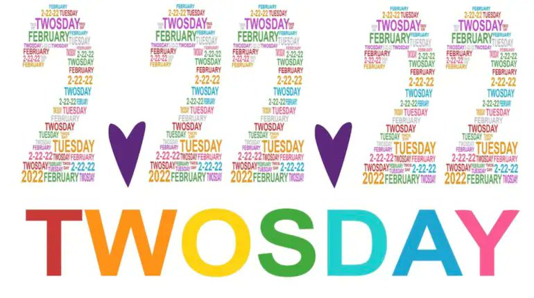 Today is February 22, 2022 🎉when you write 2/22/22, it’s a palindrome (it reads the same forward &amp; backward) 🤩 It also falls on a Tuesday or Twosday!  The last time there was a palindrome date: 11/11/11.