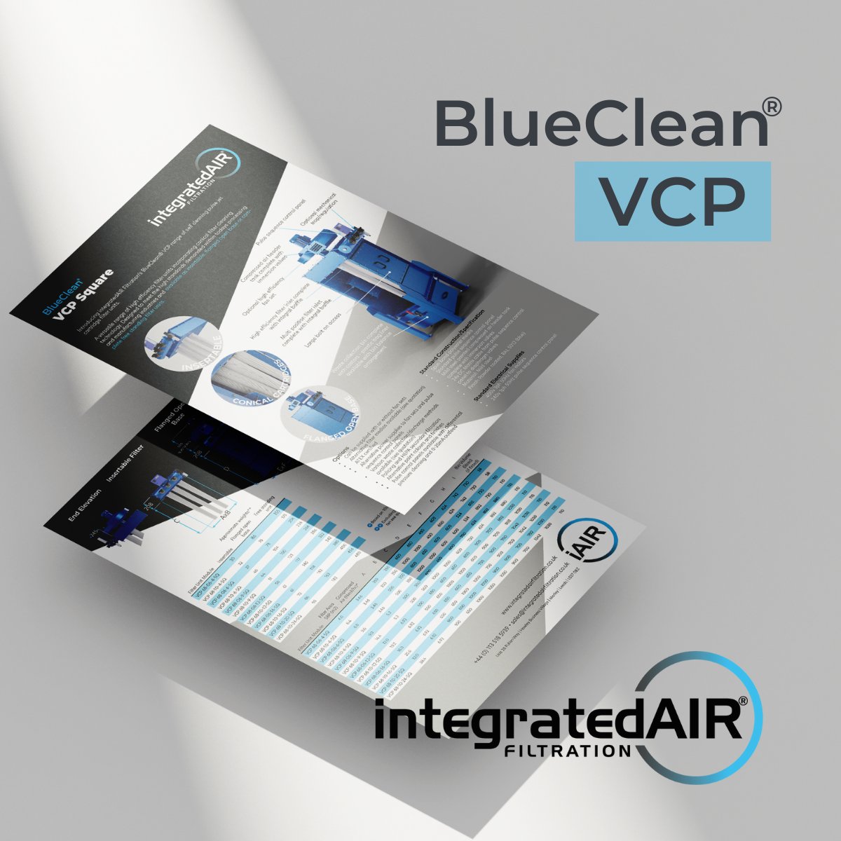 iAIR_Filtration's tweet image. Our BlueClean® VCP brochure is now available.

To get more details on our new filter unit email sales@integratedairfiltration.co.uk today!

#dustextraction #filterunit