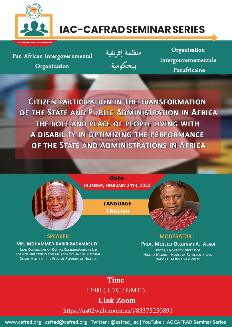 CAFRAD Pan African Intergovernmental Organization tweet media