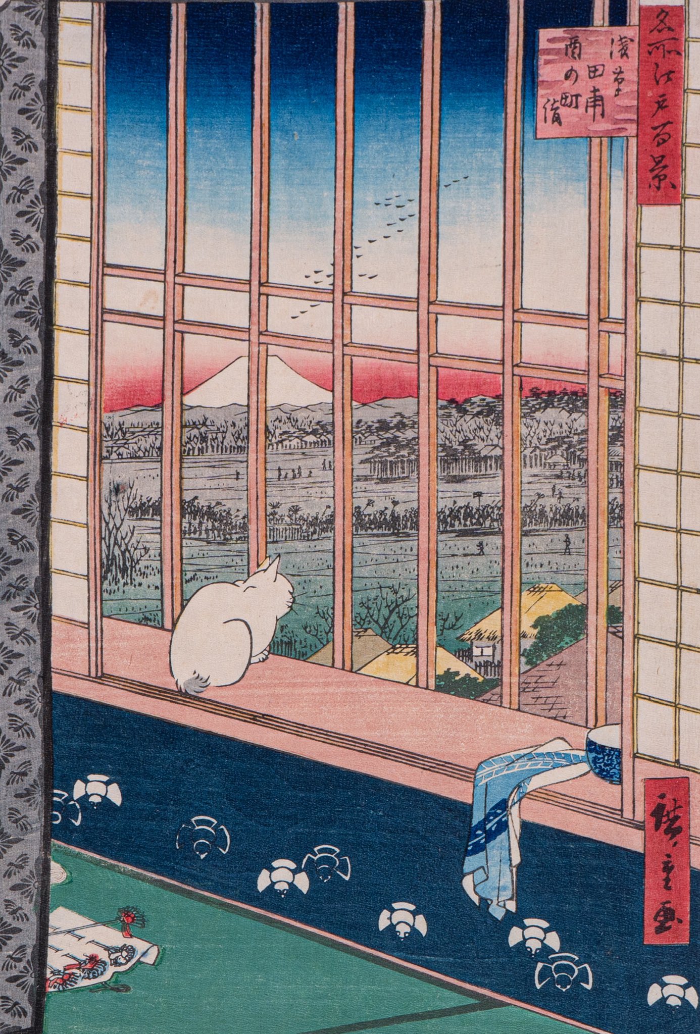 河地道貫の猫の絵 Amazon.co.jp: 河鍋暁斎 惺々狂斎画帖 化猫 A4 ポスター 輸送用