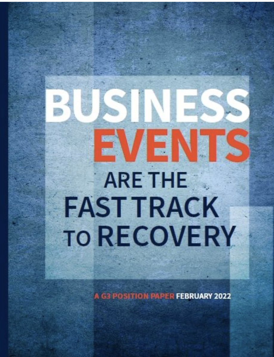 G3 partners ICCA, AIPC UFI launches the most awaited new policy paper: 

Business Events are the Fast Track to Recovery 

Business events are crucial for economic development and development of societies <a href="/ICCAWorld/">ICCA</a> 

🔗 Please download
lnkd.in/dZFyu9W