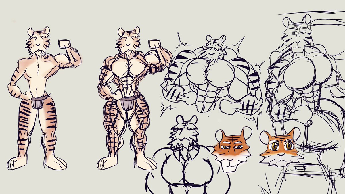 romedyromy's tweet photo. Some hyper doodle today ᕙ(͡°‿ ͡°)ᕗ
#musclefurry #hypermuscle #musclegrowth https://t.co/j0A83bx4vm