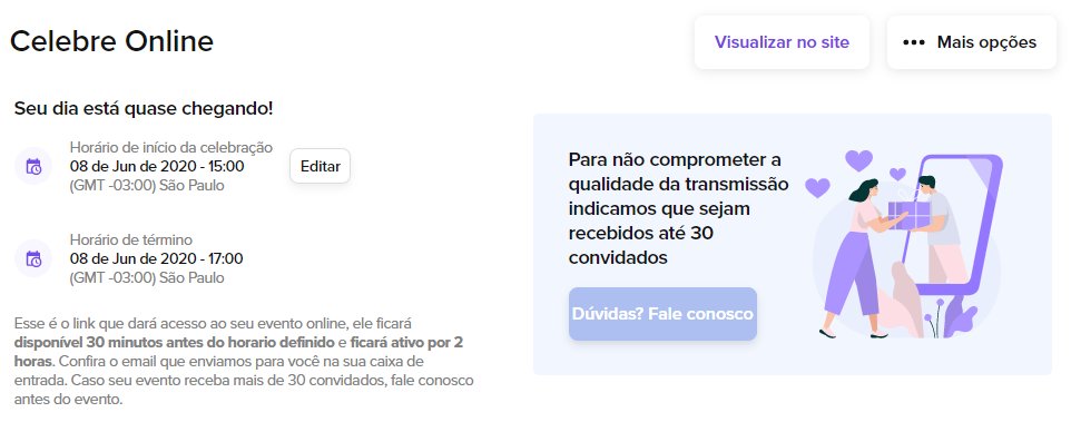 wedybr's tweet photo. seu evento merece ser transmitido em tempo real para aquelas pessoas queridas que não puderam comparecer. é possível fazer isso gratuitamente, dentro do seu site, com a ferramenta celebre online: https://t.co/conPbqKRLr