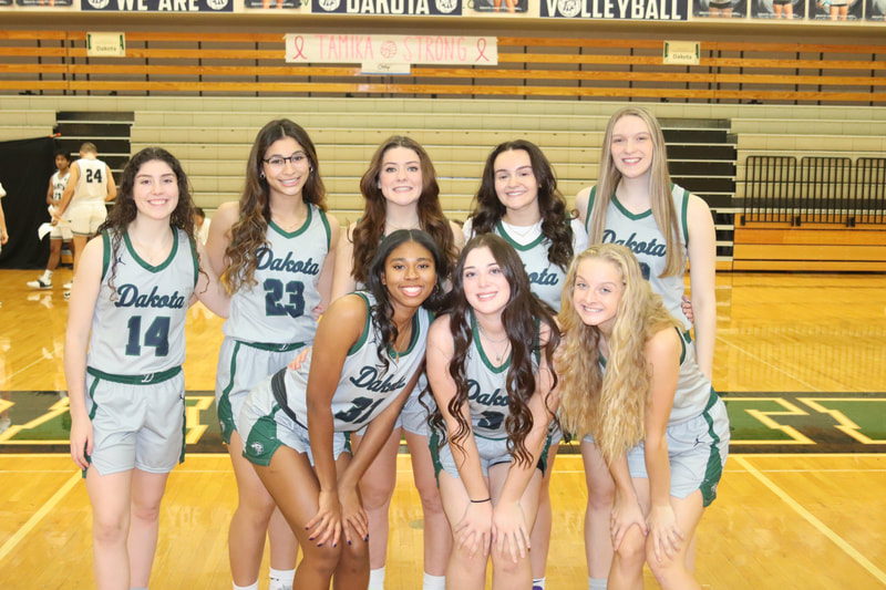 philmccune's tweet photo. On Feb 23 @ 5:45 we will celebrate our @DakotaGBball 8 Seniors @EllaBurger6, @FranzoniMay, Gianah Krok, Carly Moran, @APetrovitch6, @mtocco11, @TamiaTounsel1, &amp; @ToutantHannah  on Senior Night at Dakota! They have left a tremendous legacy, please come out @DHSCougars to support! https://t.co/jwH3BQr9mJ