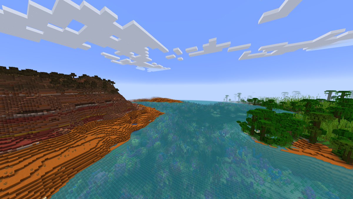 flashfyre07's tweet photo. Some screenshots from an upcoming tropical islands world type which will be added to my world types mod. #minecraftmodding #mcmodding #minecraftmods https://t.co/SGVEwtJmVb