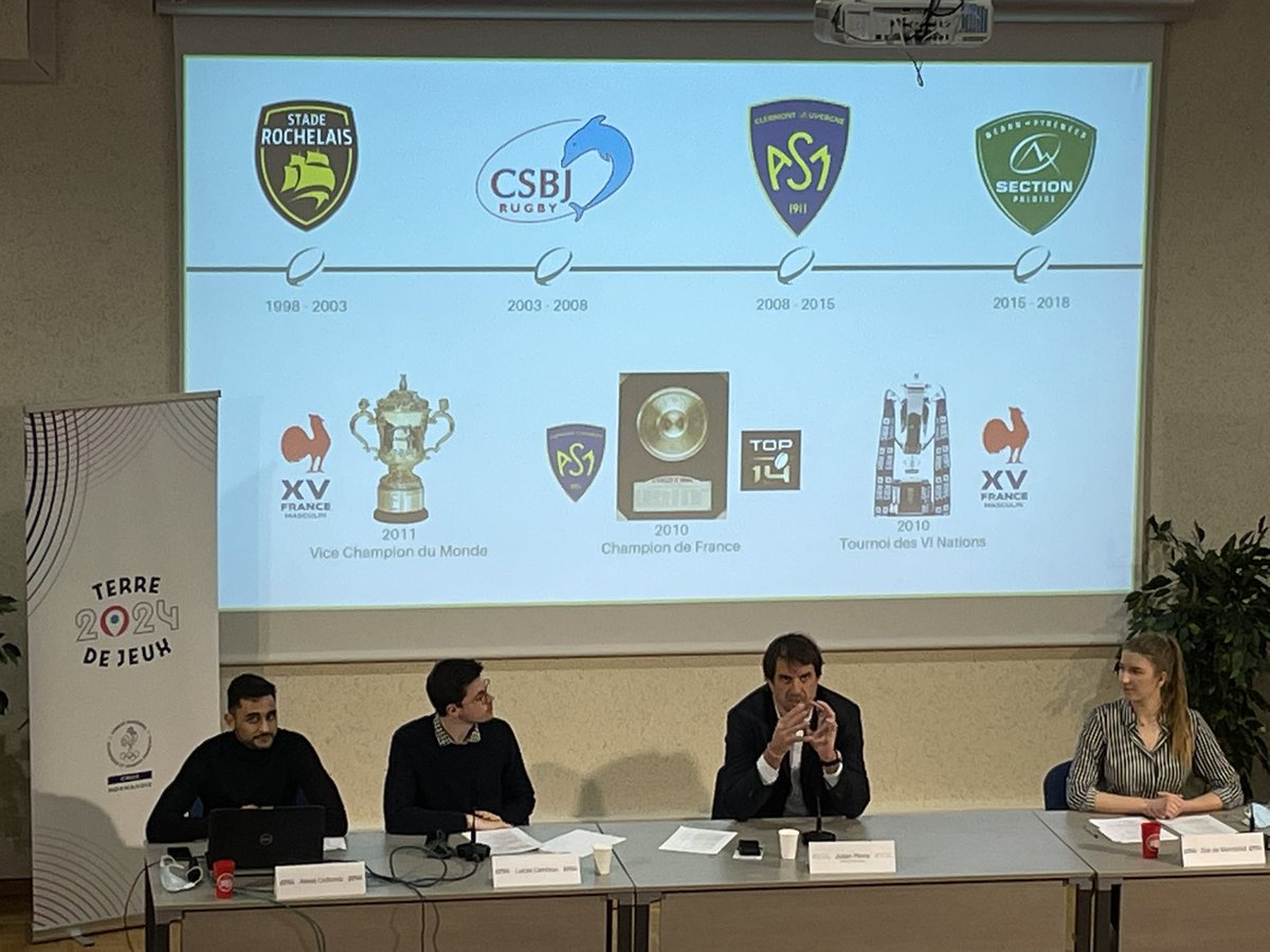 <a href="/JulienPierre4/">Julien Pierre</a> merci de partager votre expérience dans le cadre de la 146ème Conférence du Sport Professionnel #CSP dédiée à la « transition écologique dans le sport »@Master2MMSSP @LaboCETAPS #Académienationaleolympiquefrançaise <a href="/CROS_Normandie/">CROS Normandie</a> #ANOF