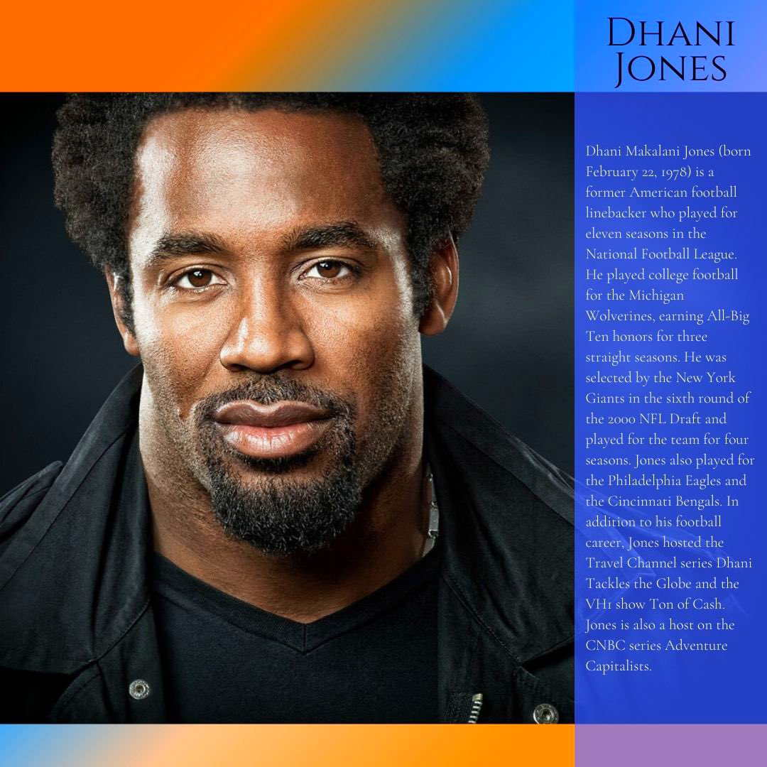 Happy birthday to Dhani Jones.  
 