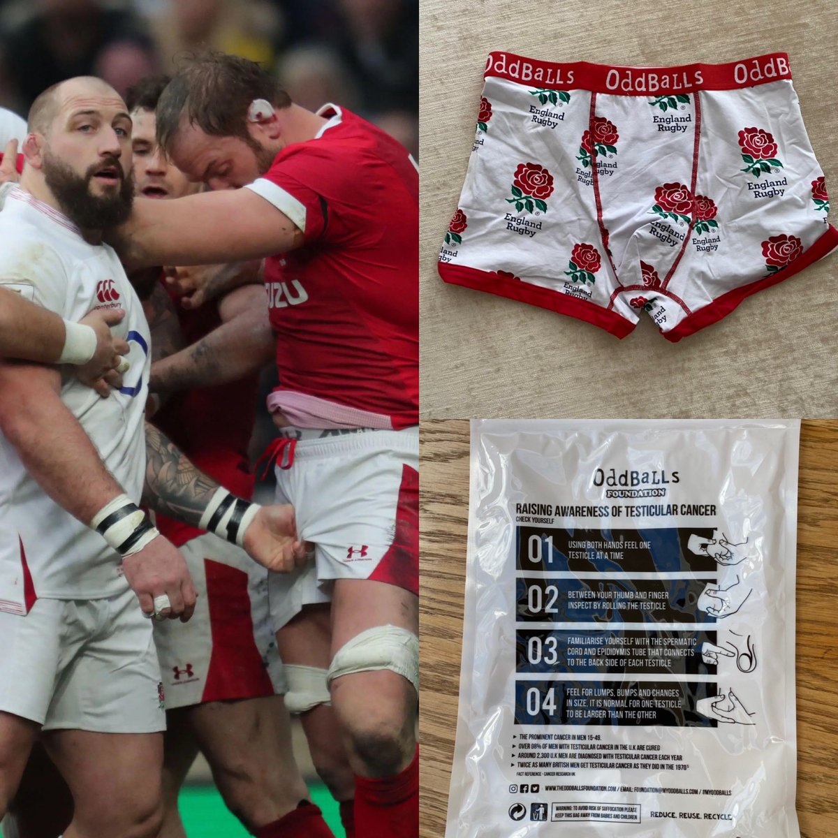 England v Wales Saturday - a good reminder to check your balls, preferably your own! <a href="/myoddballs/">OddBalls</a>