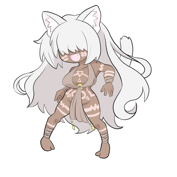 #猫の日 
過去絵の部族ネコフレンズ! 