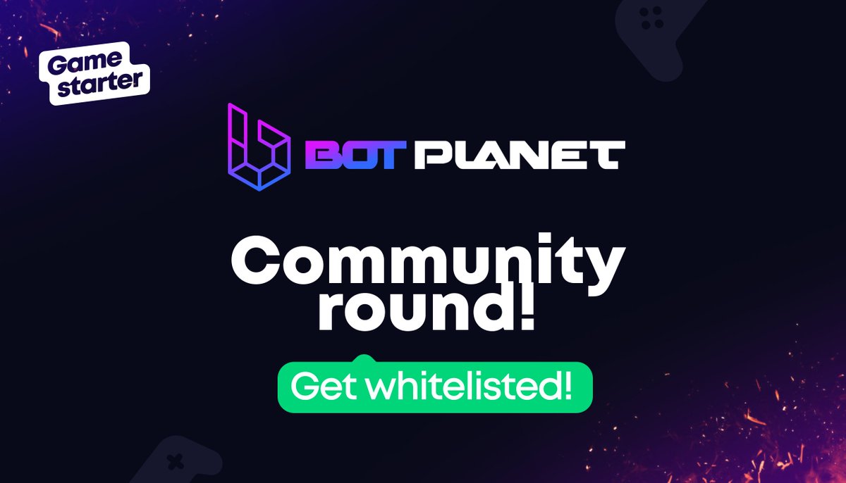 BotPlanet_'s tweet photo. 🎉 It's finally time to win a whitelist spot in @BotPlanet_   🏆

Complete the form to win one of 15 whitelist spots (worth $50) in the upcoming @BotPlanet_ IGO on @Gamestarter !  🔥

To participate in the @BotPlanet_ community round, fill the form👇
https://t.co/SKS2BuO4VX https://t.co/PQKprSZSne
