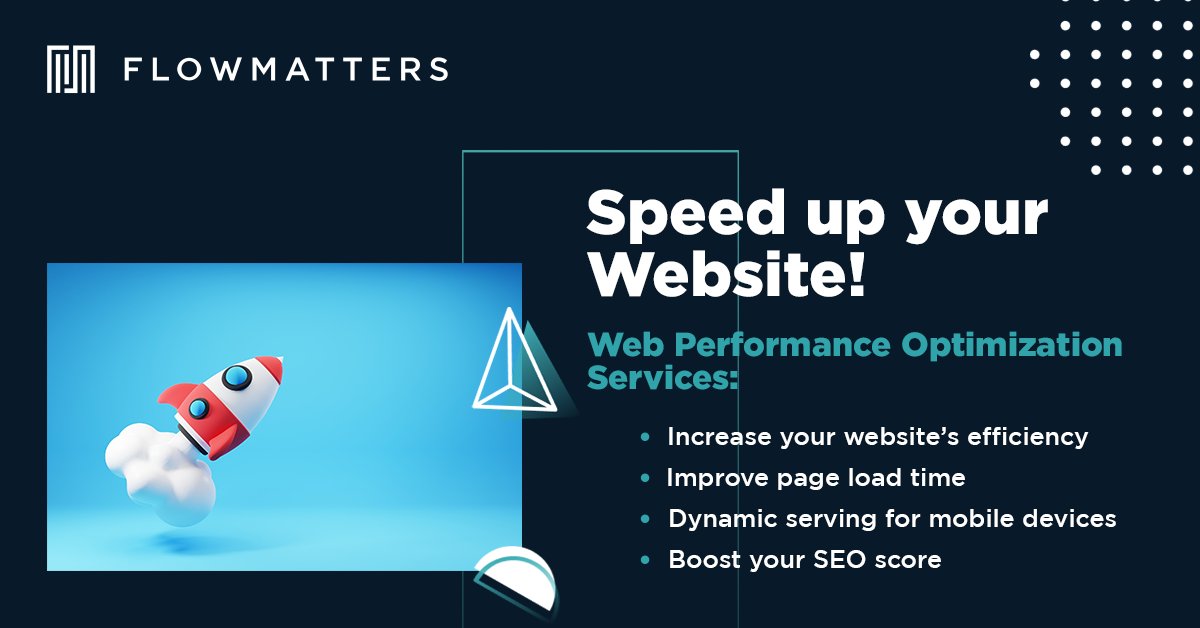 flowmatters_com's tweet image. Want more organic traffic and a better position in search results? Then, you should have a well-performing website for both speed and general performance.😉 Learn more about #WebPerformanceOptimization and how we can help you at 👉bit.ly/3p6dg8J.