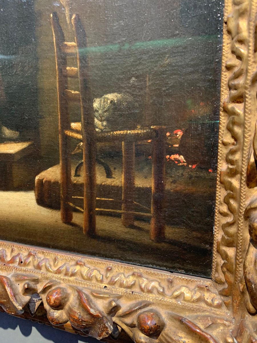 Giuseppe Maria Crespi
ジュゼッペ・マリア・クレスピ
"La sguattera" (皿洗の女)

猫ちゃんが火の前で香箱座りをしている姿がお気に入りです。昔訪ねたイタリアのウフィッツィ美術館にて撮影。#猫の日 https://t.co/hJllqIlDiv