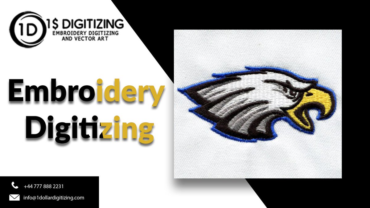 1dolrdigitizing's tweet photo. @1dolrdigitizing 
 Embroidery digitizing software is used by embroiders or a digitizer to run patterns and designs into the embroidery machine. 

Website: https://t.co/Gq1pQfIfa6
Email: info@1dollardigitizing.com
Phone: +44 777 888 2231#

#vectorArt #embroiderydigitizing https://t.co/VeX5T7YLom