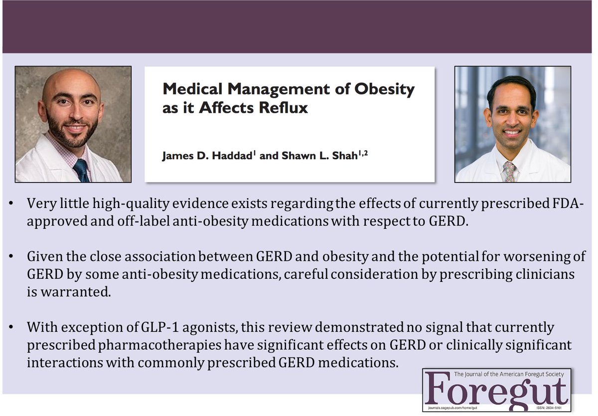 Foregut Journal (@foregut_journal) on Twitter photo Medical Management of Obesity as it Affects Reflux, a <a href="/foregut_journal/">Foregut Journal</a> article by <a href="/JamesHaddadMD/">James D. Haddad, MD, FACP</a> and <a href="/ShawnLShah/">Shawn Shah</a>
<a href="/UTSWGastroHep/">UTSW Gastro Hepatology Fellowship</a> <a href="/UTSWInternalMed/">UTSW Internal Medicine</a> <a href="/TexasGastros/">Texas Society for Gastroenterology and Endoscopy</a>
journals.sagepub.com/doi/full/10.11… Medical Management of Obesity as it Affects Reflux, a <a href="/foregut_journal/">Foregut Journal</a> article by <a href="/JamesHaddadMD/">James D. Haddad, MD, FACP</a> and <a href="/ShawnLShah/">Shawn Shah</a>
<a href="/UTSWGastroHep/">UTSW Gastro Hepatology Fellowship</a> <a href="/UTSWInternalMed/">UTSW Internal Medicine</a> <a href="/TexasGastros/">Texas Society for Gastroenterology and Endoscopy</a>
journals.sagepub.com/doi/full/10.11…