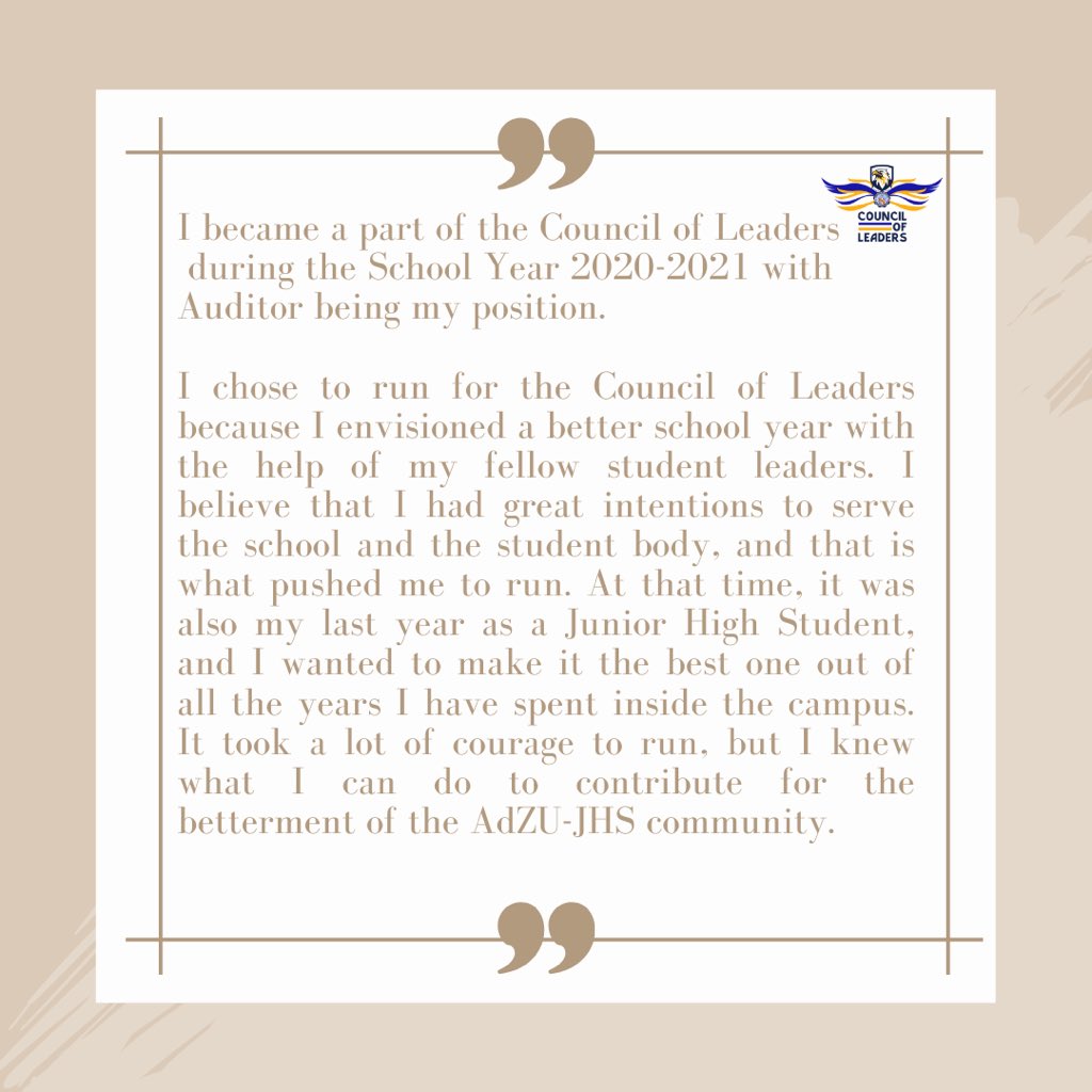 JHScol's tweet photo. With the COL Elections 2022 just around the corner, we seek leaders who exemplify the values and skills necessary in order to become an Ignatian Leader. For this reason, let us take a look at our previous COL Leaders who served the student body with utmost passion during the past https://t.co/PijqxdwnVO
