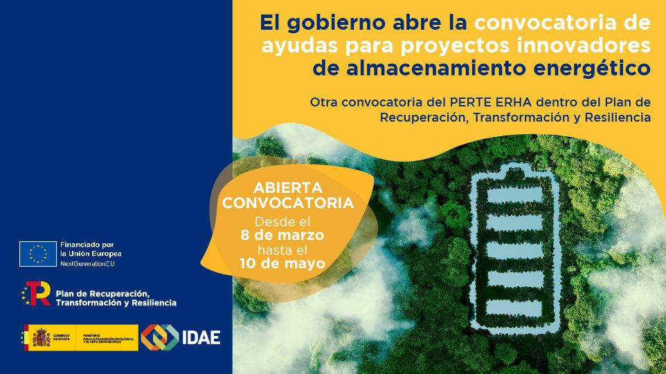 ‼️📢 El Gobierno abre la primera convocatoria de ayudas para proyectos innovadores de #AlmacenamientoEnergético.

💰 50 M€

🏛️ ¿Formas parte de un organismo de investigación, universidad o tienes una empresa innovadora? ¡Atención al 🧵!

🔗 bit.ly/35bwzq1