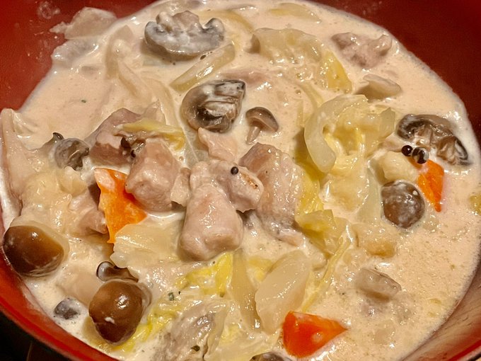 チキンクリーム煮うま 