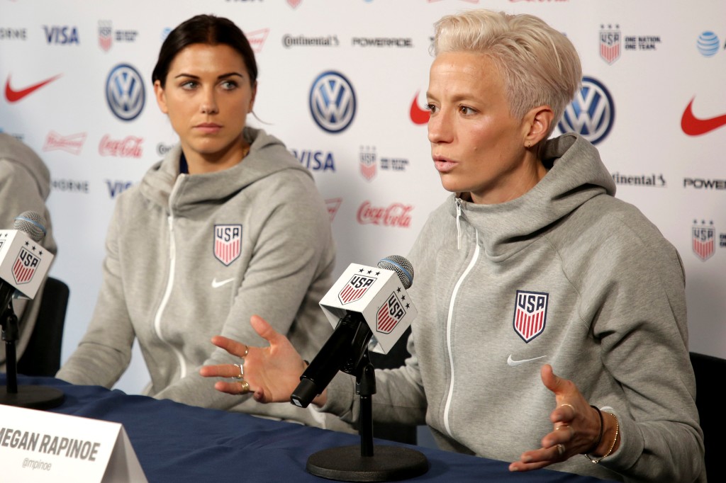 nypost's tweet photo. US women's soccer secures equal pay, $24 million after six-year legal battle https://t.co/wMnmHU9YzM https://t.co/dSVVrUEMLq