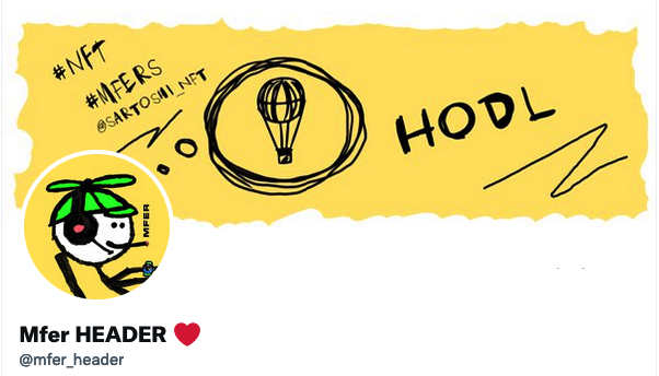mfer_header's tweet photo. HIS MFERS TWITTER HEADER®. 
Hese are handmade and added to Blockchain Twitter Headers - exclusively for the Mfers. Only 1000NFT #mfer #mfers #nft #mfersnft #nftcommunity #mfernft #nftmfer #NFTCommumity #nftart #nftcollector #NFTs #Mfer -----> https://t.co/F3AyXSkEMh https://t.co/tvzxohReHX