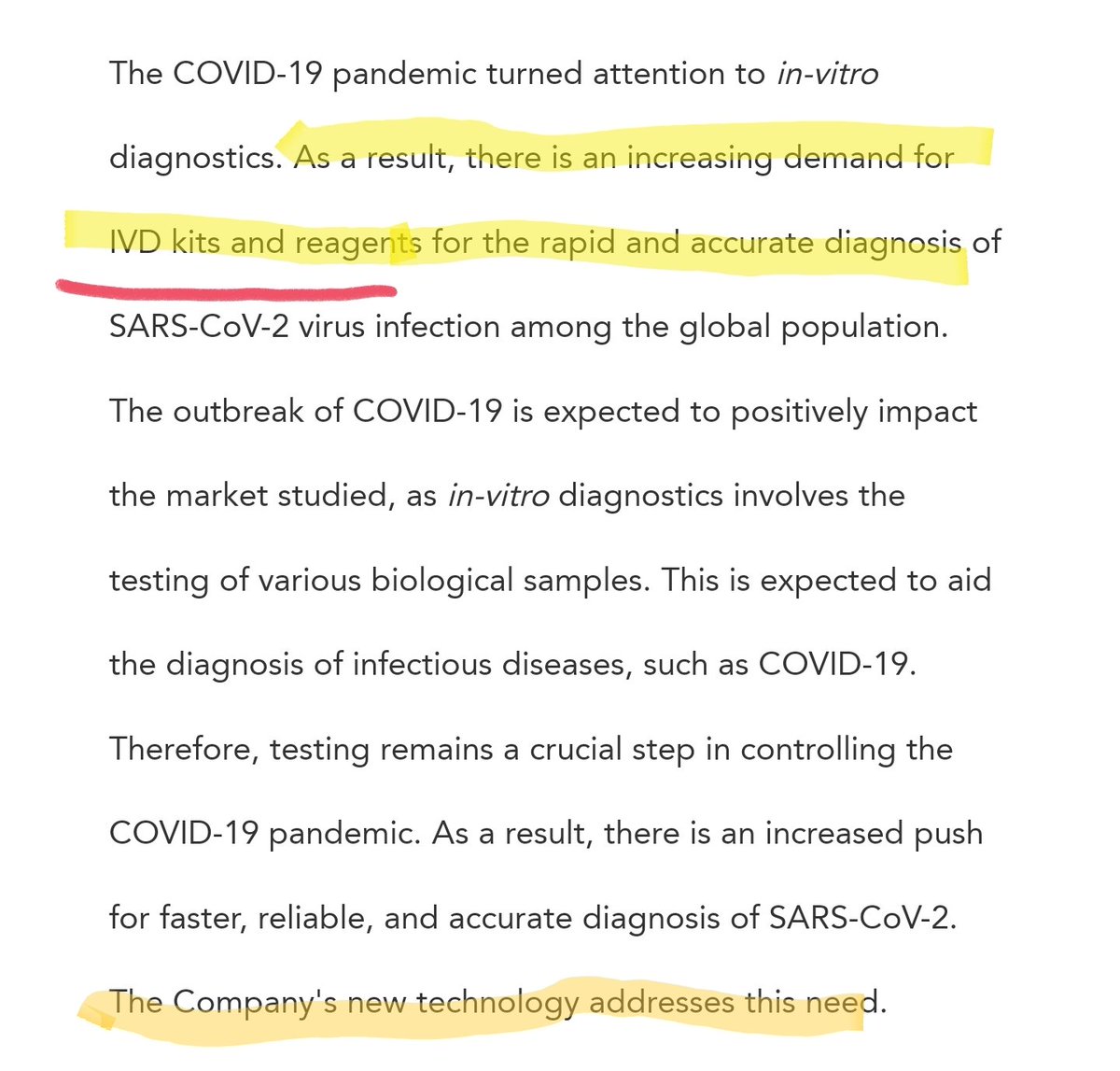 GodfatherCap's tweet photo. $ENZC - In-Vitro Diagnostics (IVD) can be at home testing kits. Here is an example of what the product offering could look like. https://t.co/Sn29PrQGGp