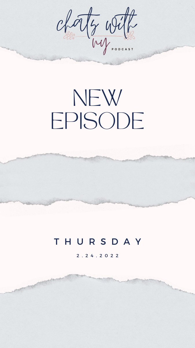 ChatsWithNy's tweet photo. Join me this #Thursday for an all new #episode. Link in my bio @PodcastMovement @buzzsprout @GoodpodsHQ 

#ChatsWithNy
#PodcastHomestead
#PodcastMiami
#PodcastLife
#Podcasters
#PodcastingMoms
#LetsChat
#Growth
#Life
#Relationships
#InternationalPodcaster 
#FYP
#ForYourPage https://t.co/4nK3U4OtN6