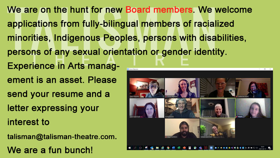 Talisman Theatre (@theatretalisman) on Twitter photo 