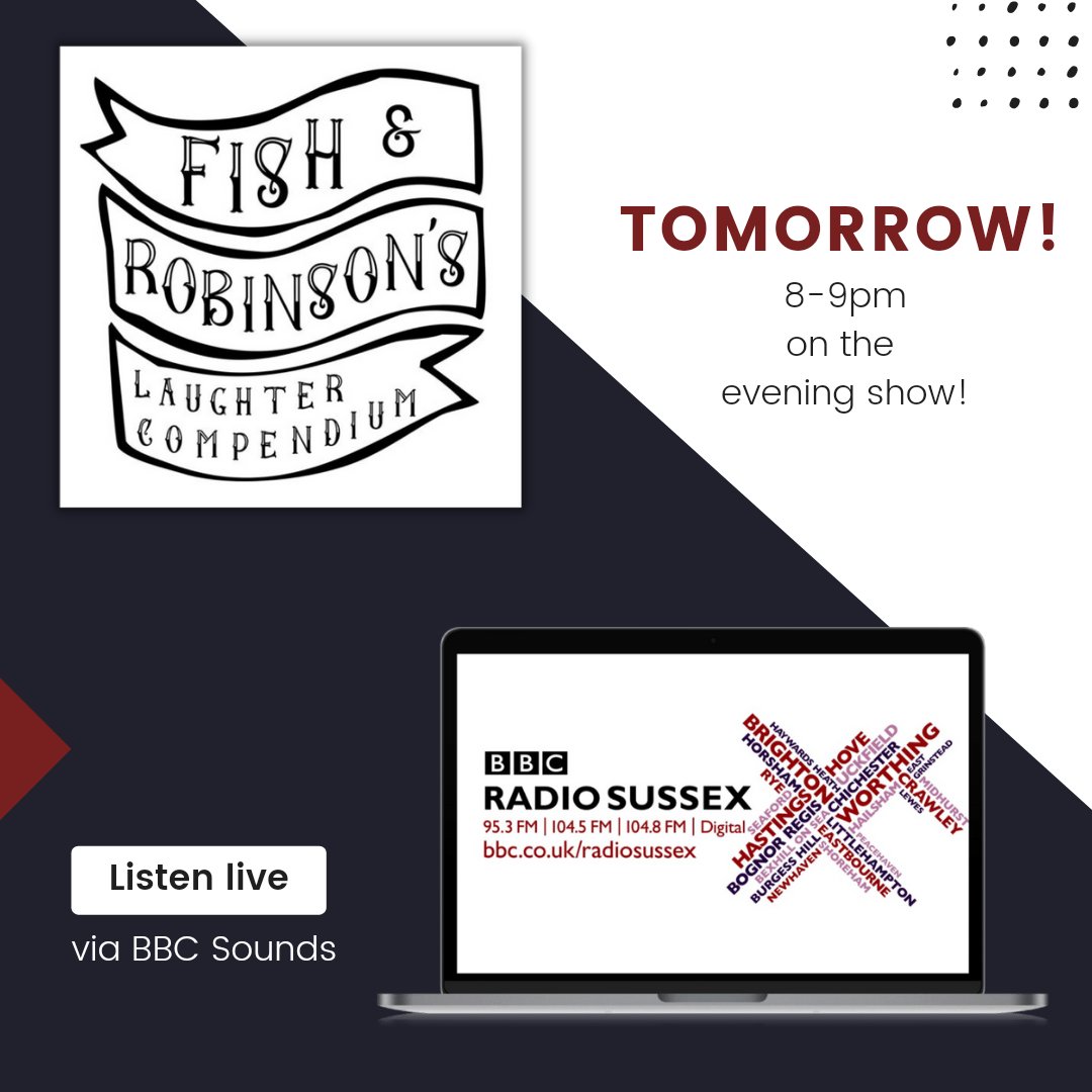 We're going to be on <a href="/BBCSussex/">BBC Sussex</a> too! 

Tune in tomorrow from 8-9pm to hear some more of our sketches on the radio!

#comedy #podcast
