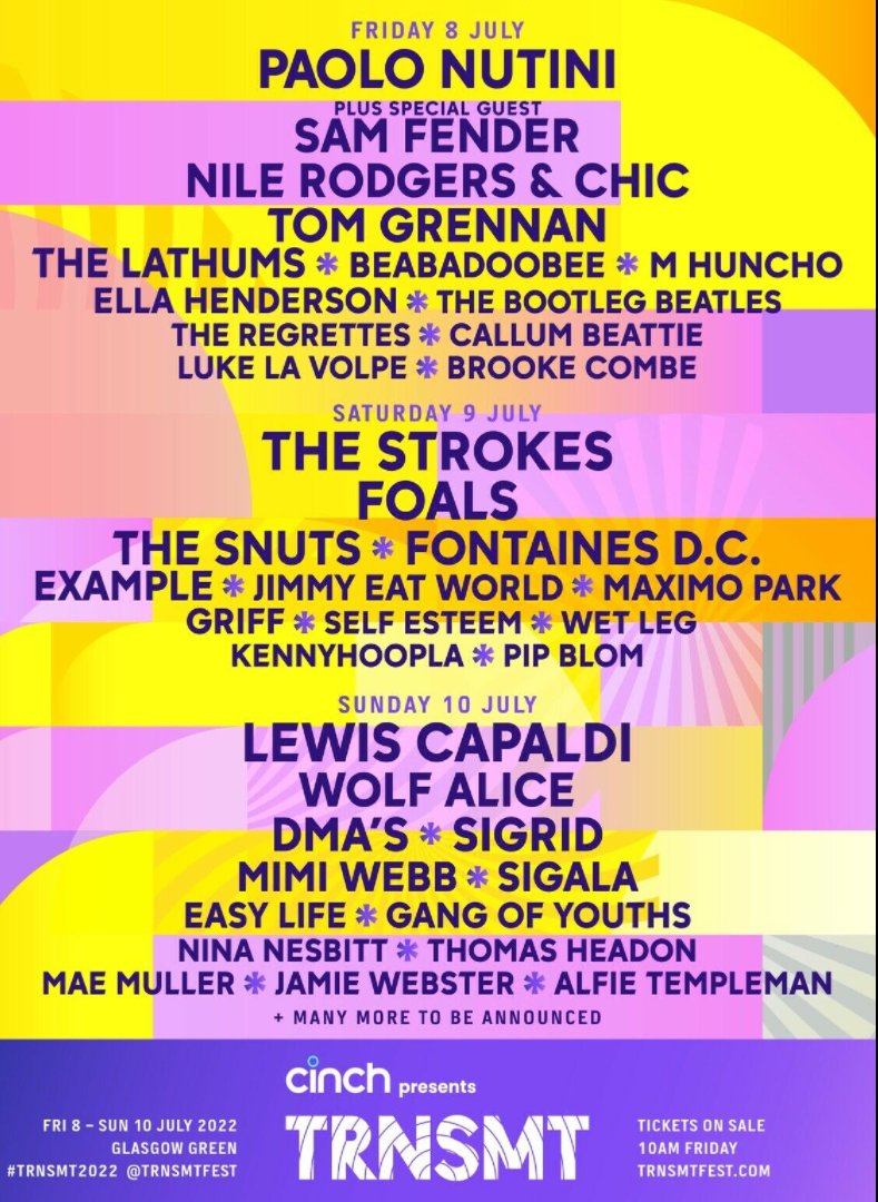 SaltirePH's tweet photo. Get your bookings in nice and early for @TRNSMTfest 

Looks a fantastic line up, so why not book yourself and your friends some fantastic on time guaranteed transport MPVS/8 Seaters and Exec cars all available. https://t.co/6yGbP0HLeW