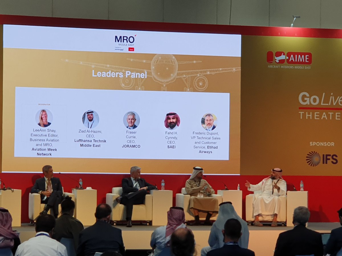 inflightmag's tweet photo. MRO aviation leaders debate the latest developments and challenges facing the market.
#MROME22 #AvMRO #HMGAerospace #MRO #InflightHMG https://t.co/pxQCgkUiOH