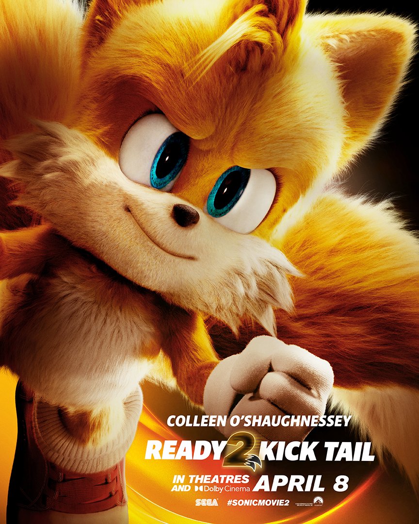 Tails ( Sonic O Filme 2 )  Hedgehog movie, Tails sonic the