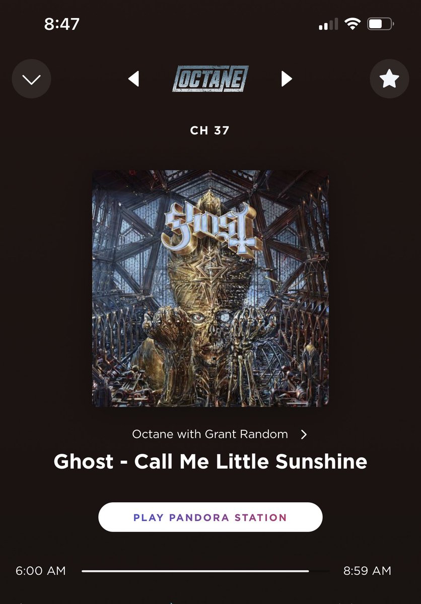 MetalMommaVA's tweet photo. Love hearing back to back @thebandGHOST on 2/22/22 @GrantRandom 🤘🏻🔥 Missing this tour already, love the concept @SXMOctane #Ghost #GrantRandomIsTits #SXMOctane https://t.co/XDdb5ws08C