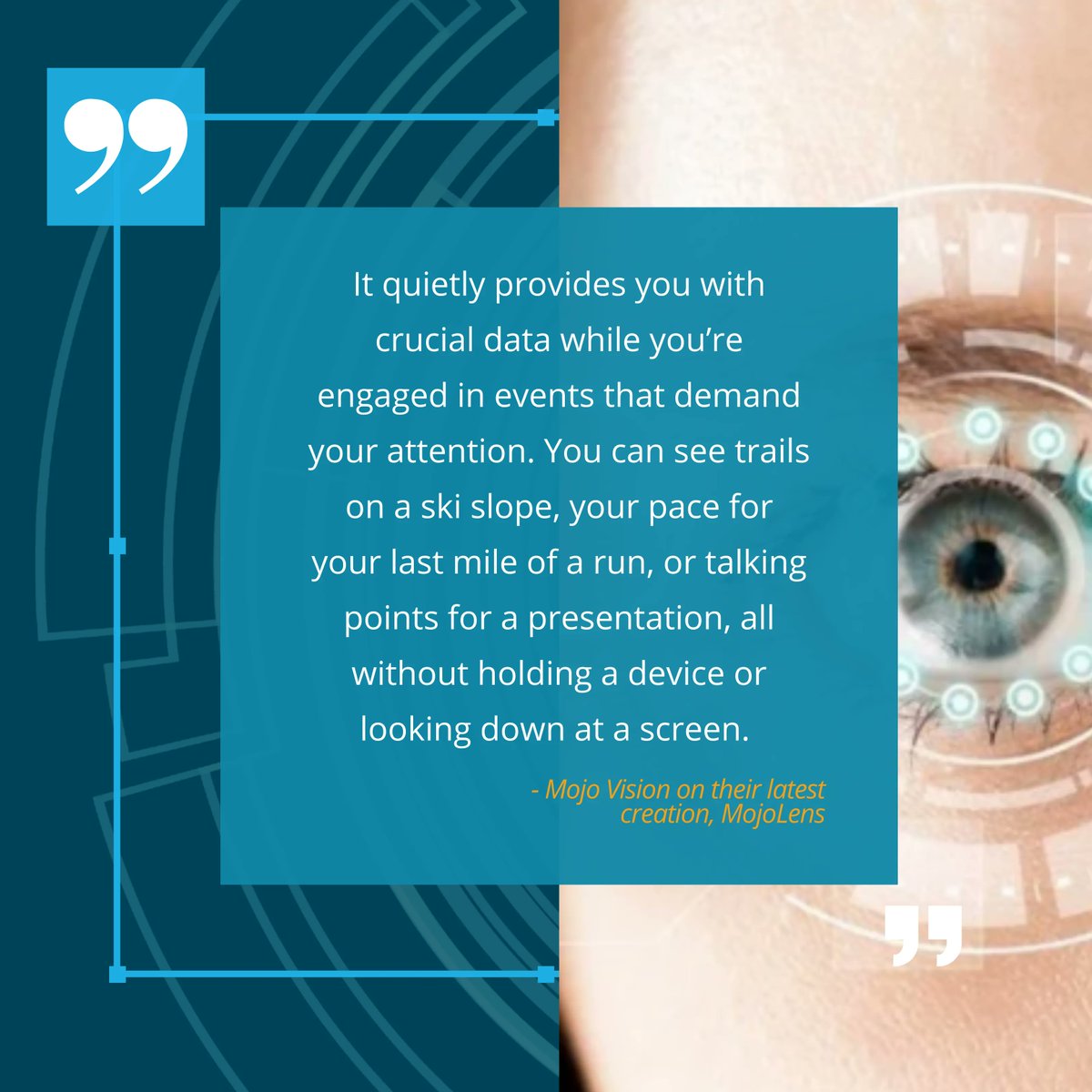 th3rdcoastmedia's tweet image. The team @MojoVisionInc has created a new way to experience AR in your everyday life, &amp;amp; it&apos;s quite eye opening! See what our @Th3KCADxrLAB Intern Summer learned about this exciting new technology and what it could mean for the future of #AugmentedReality: bit.ly/3I4SFsE