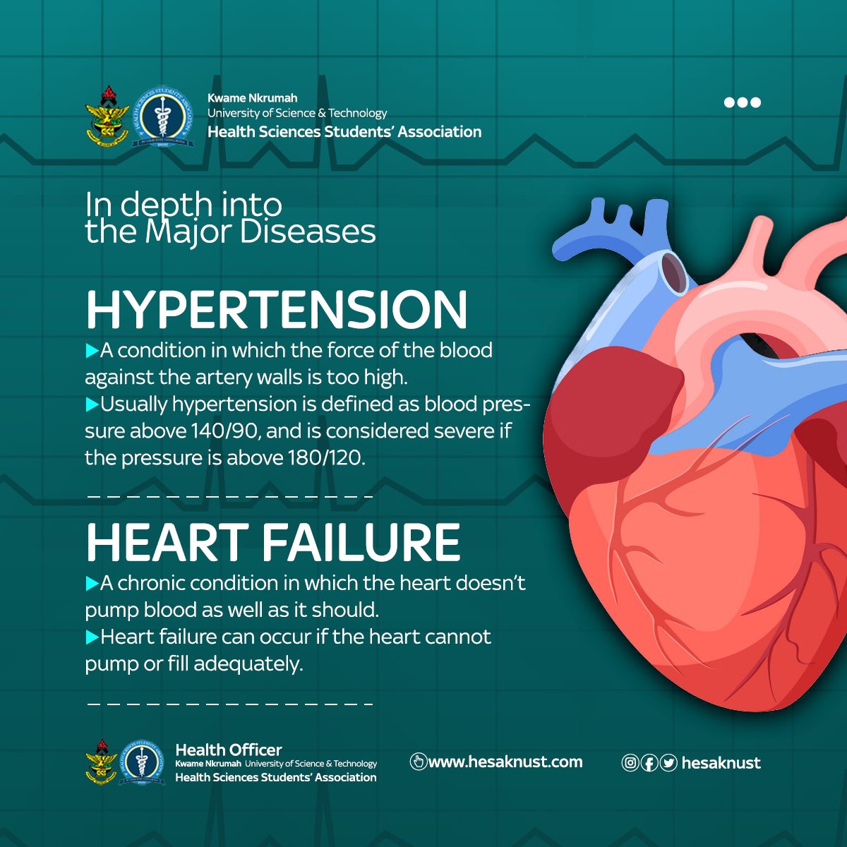 Hypertension and heart failure are two common yet fatal cardiovascular diseases. It is important that you get your BP checked regularly and assessed for any underlying conditions that may place you at a risk. Stay healthy!
#stayhealthystayhappy
