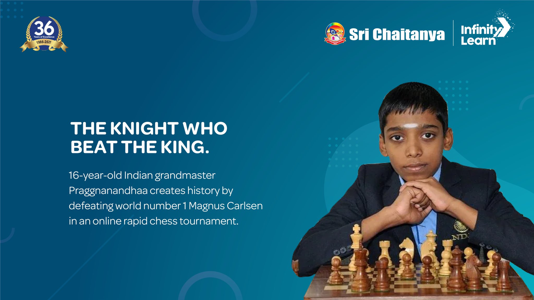 IQ & EQ - Inspirational Quotes & Emotional Quests - Indian prodigy R.  Praggnanandhaa 🇮🇳 has become the second youngest grandmaster in history!  Congratulations R. Praggnanandhaa!