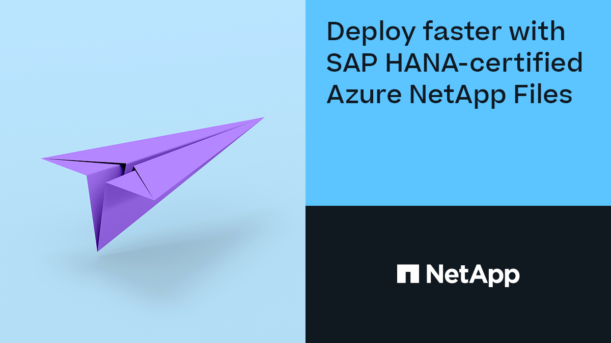 #AzureNetAppFiles сертифицирован для использования с SAP HANA, что означает, что вы можете молниеносно ускорить развертывание SAP⚡

Посмотрите, как <a href="/SAP/">SAP</a> помогает своим корпоративным клиентам перейти на <a href="/Microsoft/">Microsoft</a> #Azure без ущерба для производительности: ntap.com/34WTplv