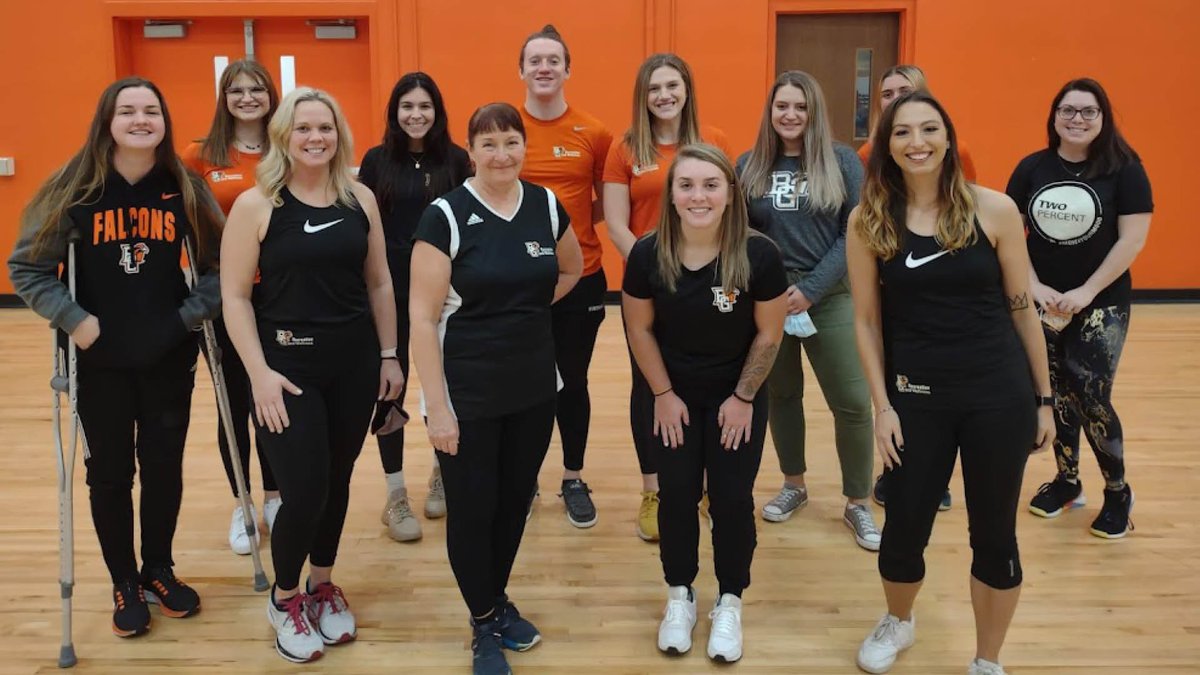 BGSURecWell's tweet photo. Today is National Recreational Sports and Fitness Day. Join us in celebrating campus recreation by being active in your own way. Here are just a few of our #RecFam sharing how they promote health, activity, competition, and inclusivity. @NIRSAlive https://t.co/iMU934izZb