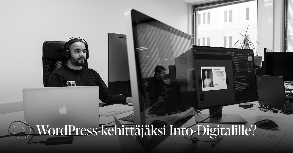 IntoDigitalFi's tweet image. Moi devaaja! Etsimme osaavaa ja innostunutta tekijää verkkosivustojen, verkkokauppojen ja muiden verkkopalveluiden tekniseen toteutukseen.

Hae nyt➡️into-digital.fi/ura/
#rekry #WordPress