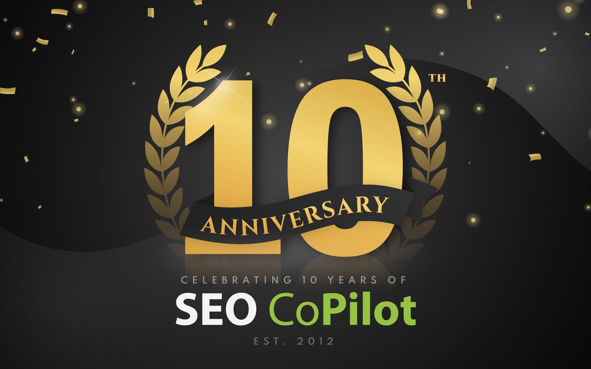 SEOCopilot's tweet image. We’re excited to be celebrating 10 years of SEO CoPilot Ltd! 
We’d like to give a huge thank you to our loyal clients, hardworking team and everyone who has supported us along the way!
The SEO CoPilot Team x