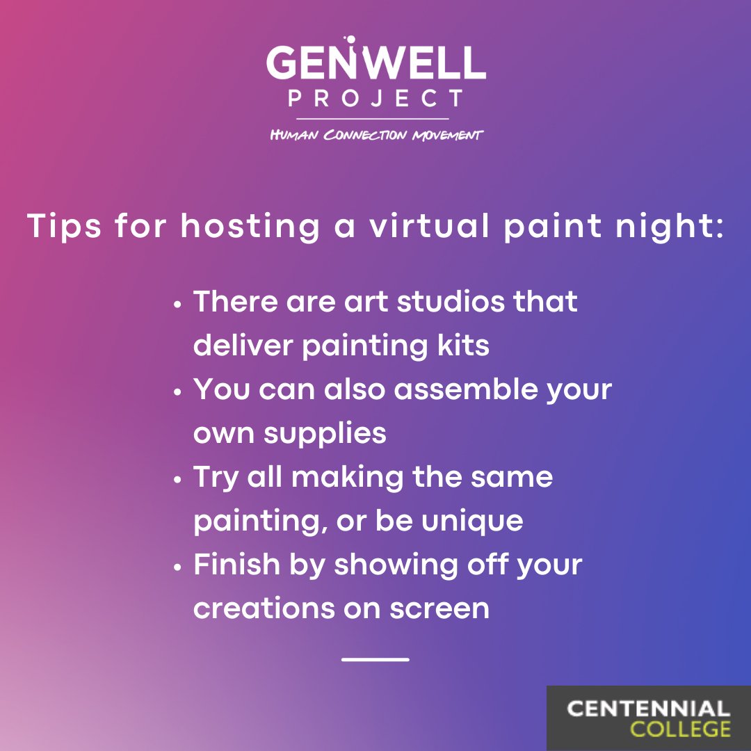 Social connection is the strongest protective factor for depression and loneliness. Today, gather some paint brushes and friends and get painting! There are no rules - enjoy the creative expression and company. Tag us with a #FaceToFaceFeb picture of what you created!