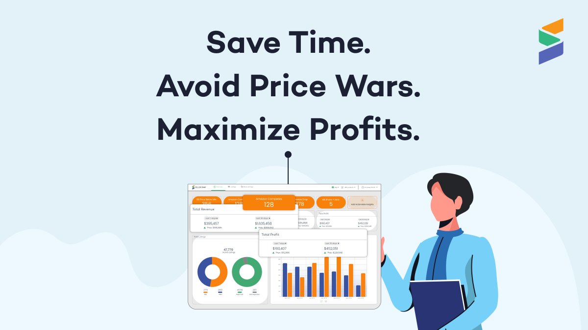 Developed with Game Theory in mind, our AI Algorithmic Amazon Repricer software will apply the optimum strategy for each individual listing to win the Buy Box, avoid price wars and maximize profit.

To start your 15-day free trial, click here: https://t.co/mWPxVxV9FU https://t.co/4nh8gMA3jU