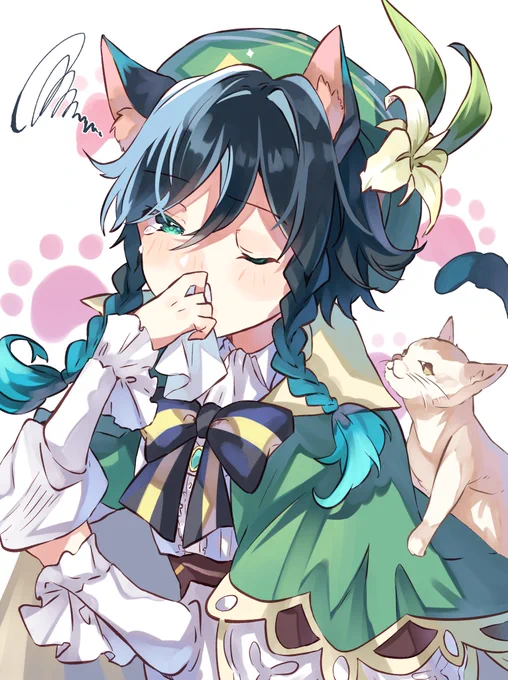 🐈💚
 #venti #GenshinImpact 