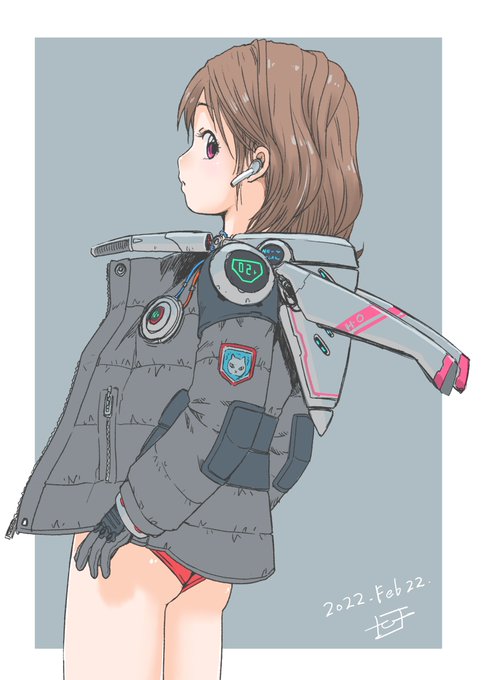 たまには普段描かないタイプ(?)のラクガキをしてみる 