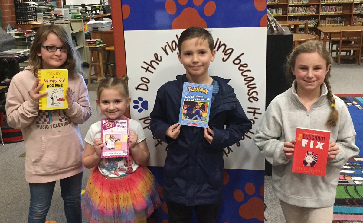 Congratulations to our Inchy vending machine book drawing winners! Reading is the real prize. <a href="/CENT_Tweets/">Centennial Panthers</a>