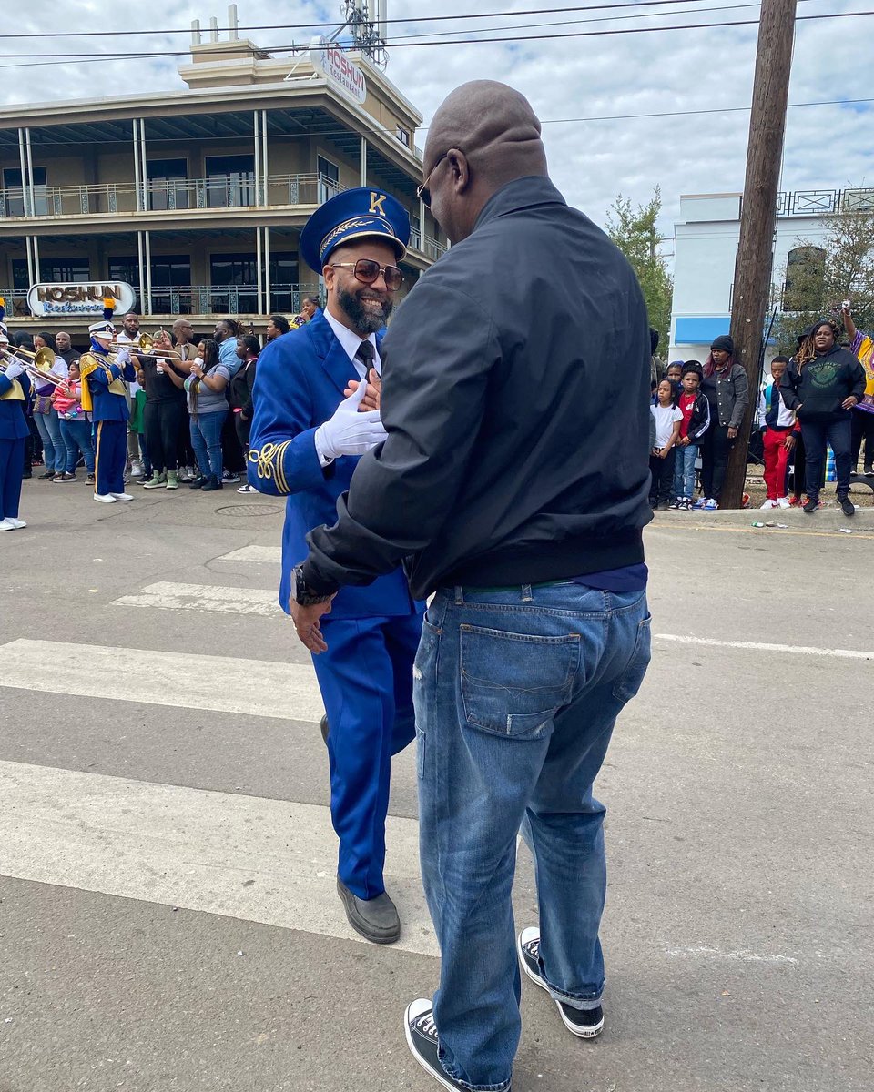 AkeiaEncalade's tweet photo. When @CoachYACJohnson  sees his high school in the parade JOHN F. KENNEDY HIGH SCHOOL….when you meet an adult from nola and ask where did you graduate from …they are not saying their university/college #nola #bootboi https://t.co/gnrXU8eiWW