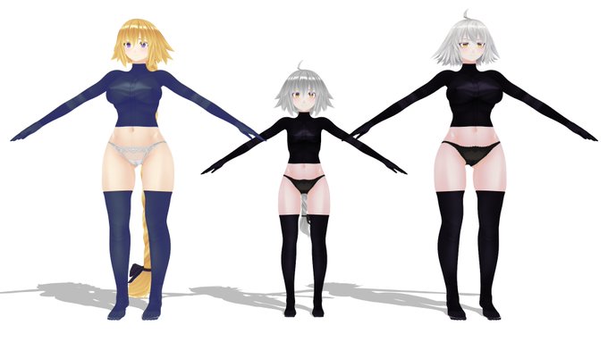 流石にニコイチしただけだと小さくなった銀髪のジャンヌにしか見えん・・・
・・・ん?あってるのか・・・? 