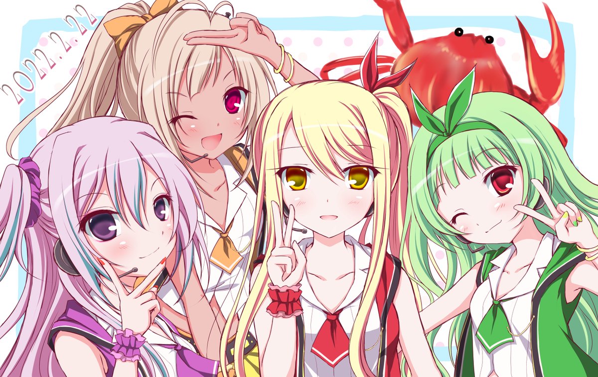 ryukaku99's tweet image. H.P.SがみんなにPeaceをお届け✌️✌️✌️✌️✌️
#駅メモファンアート 
#2022年2月22日